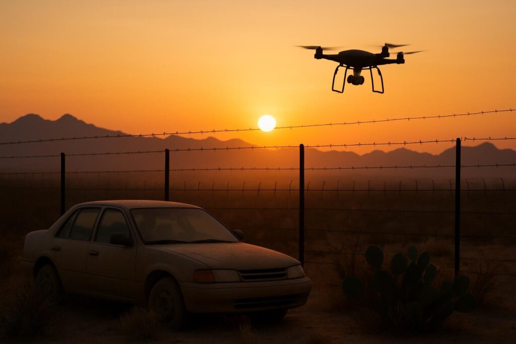 EUA implementam tecnologia antidrones para combater cartéis na fronteira com o México